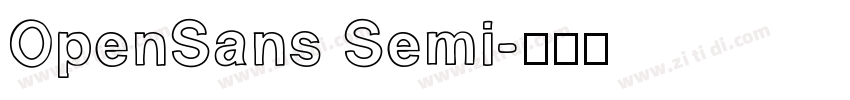 OpenSans Semi字体转换